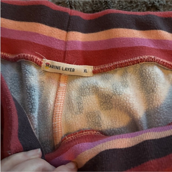 Marine Layer Pink Multi Floral Track Joggers XL women’s Amelia - Picture 4 of 6